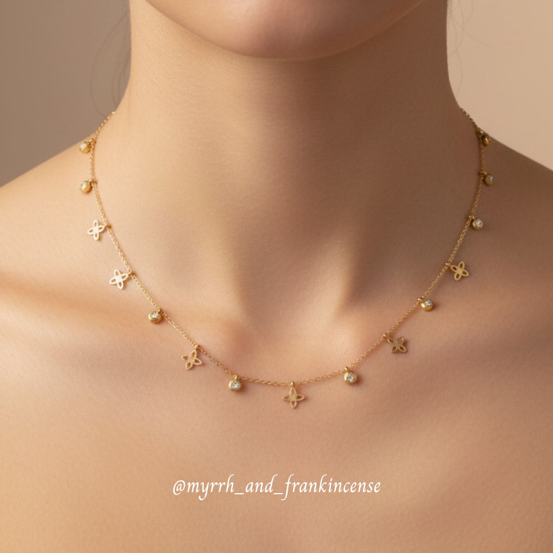 Grace Charms Necklace | 18K Gold Plated