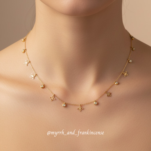 Grace Charms Necklace | 18K Gold Plated