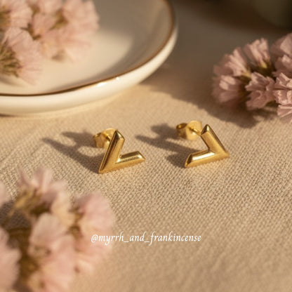 Valor Studs | 18K Gold Plated